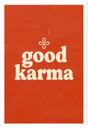 Affiche citation good karma