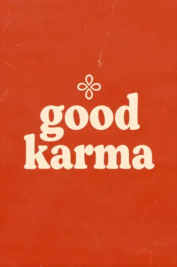 Affiche citation good karma