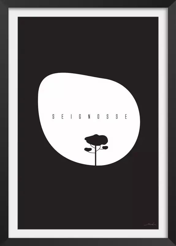 Minimal seignosse - poster minimaliste