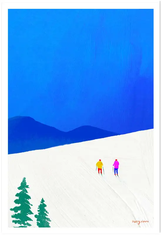 Affiche Poster Terrasse Vue Mer Henry Rivers