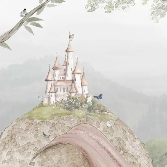Dragon endormi et son chateau