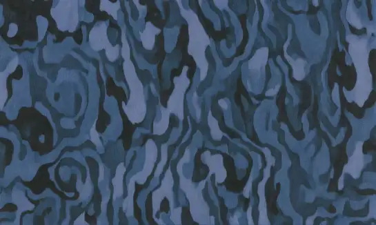 Papier peint écorce bleue matière organique, décor mural abstrait élégant pour ambiance salon