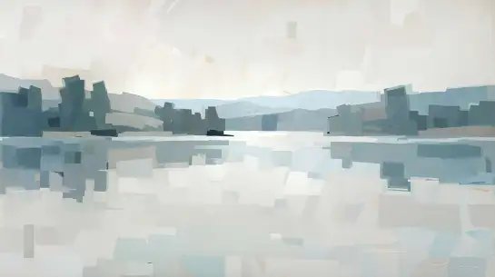 Papier peint sur mesure teinte de bleu - Clarté nacrée