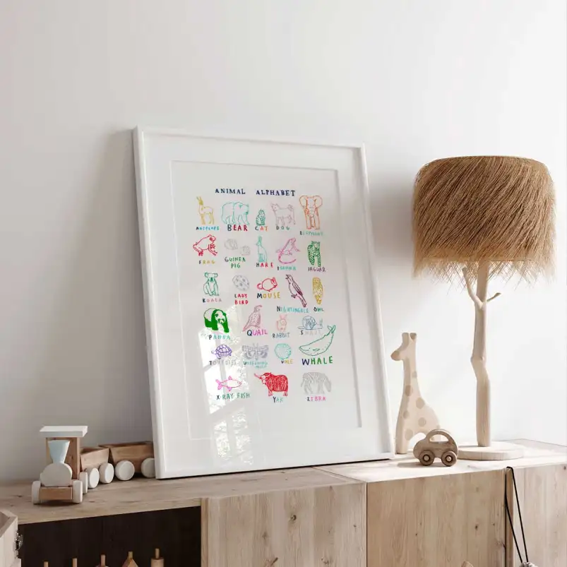 Affiche alphabet animaux