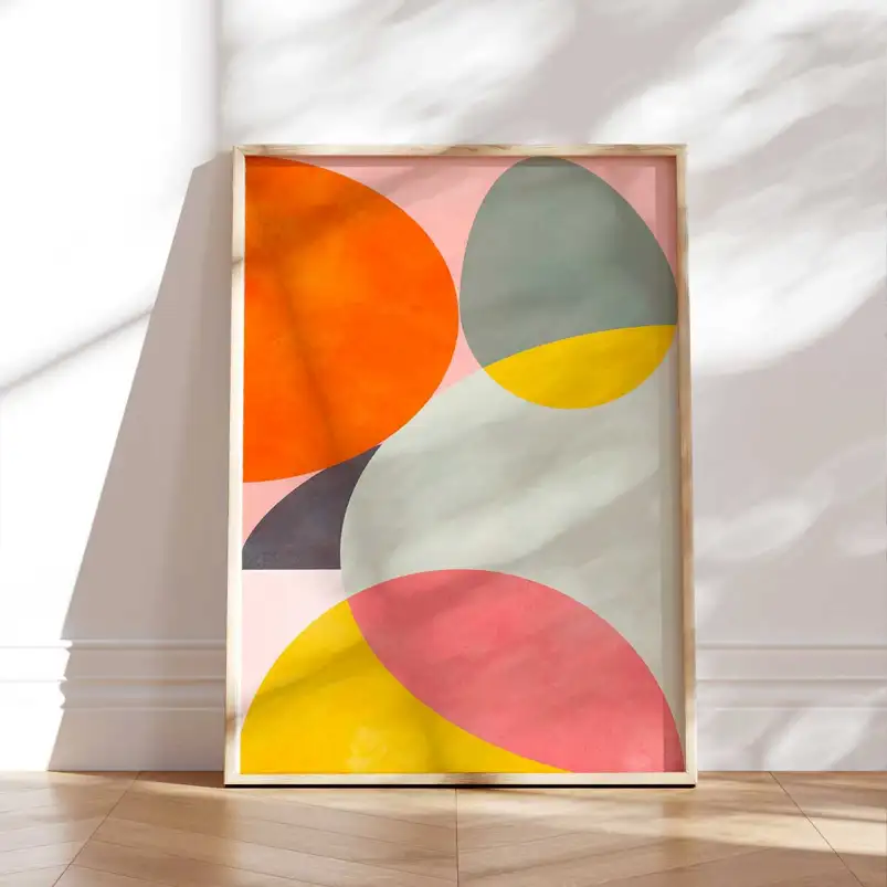 Tableau abstrait géométrique
