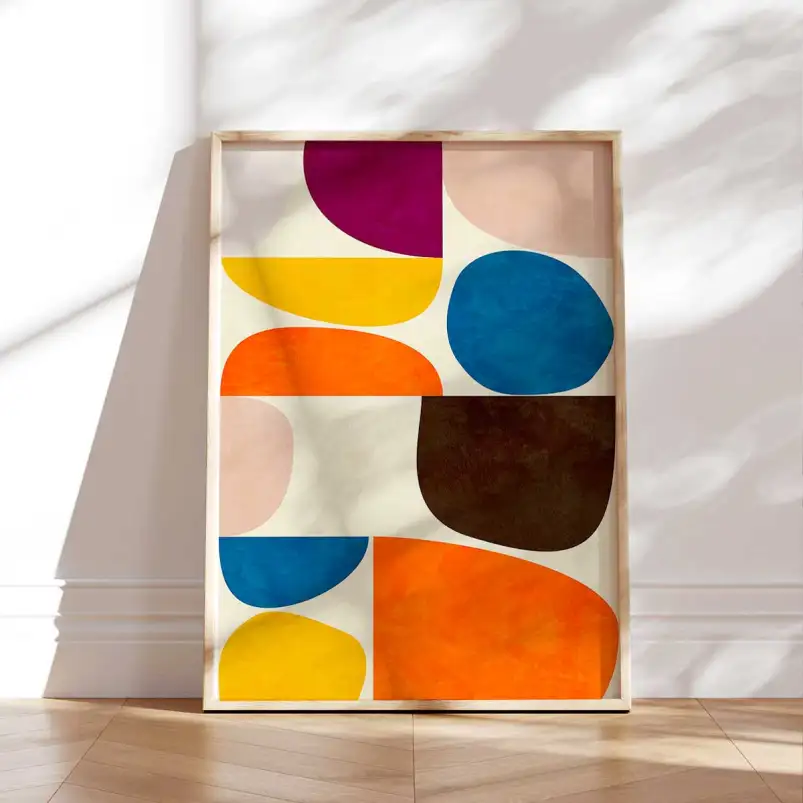 Affiche abstraite Color Block