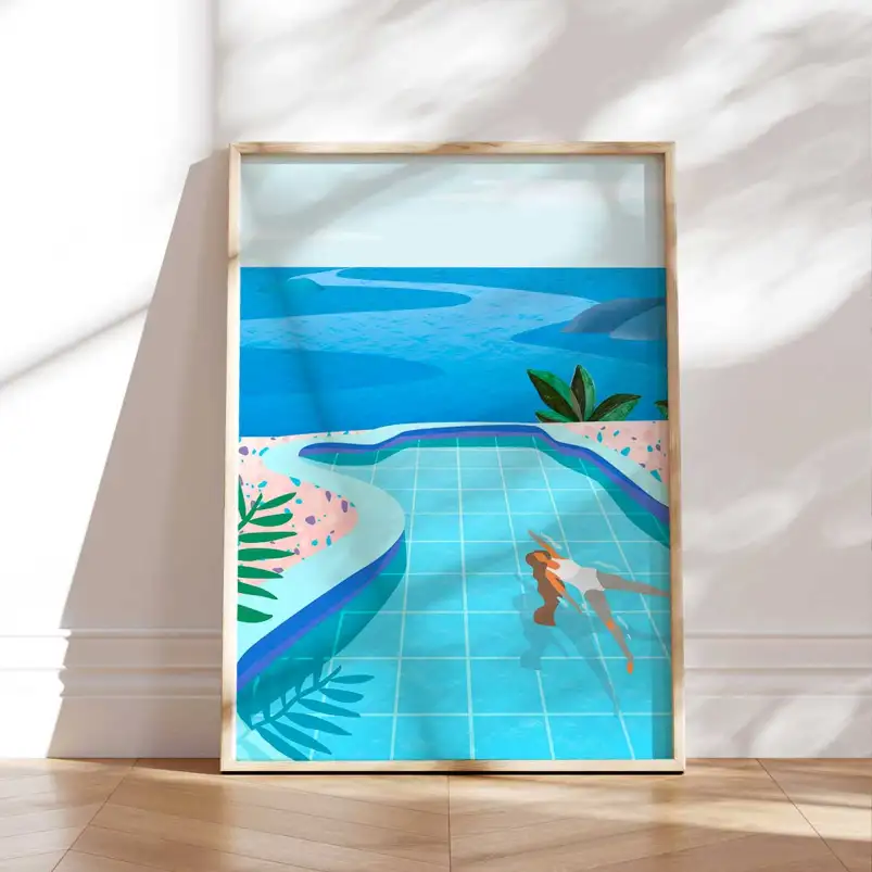 Affiche Pool Lady
