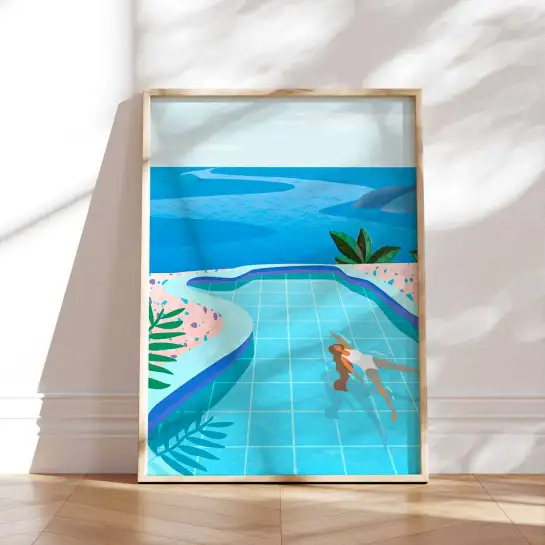 Affiche Pool Lady
