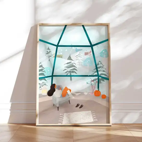 Affiche cocooning hiver