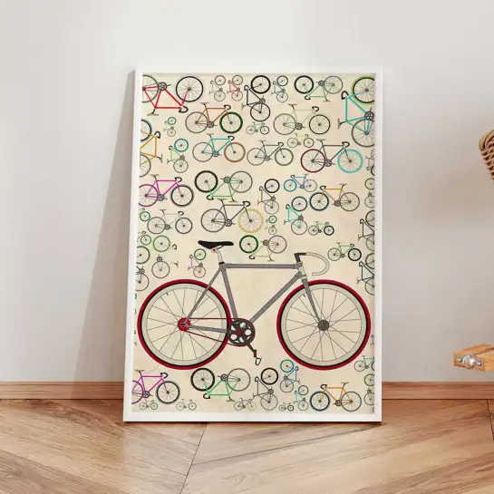 Tableau vélos rétro