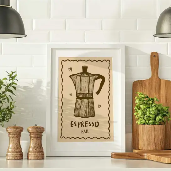 Affiche espresso bar
