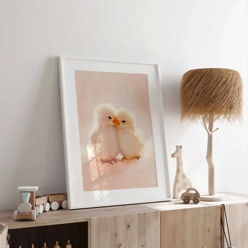 Affiche mignon poussins
