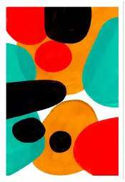 Affiche Formes Colorées Vibrant Pop