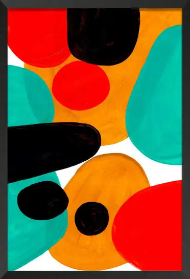 Affiche Formes Colorées Vibrant Pop