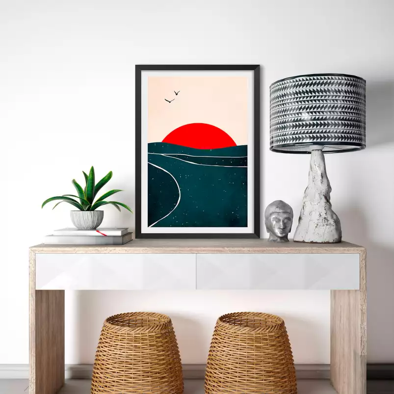 Brise au sunset - poster minimaliste