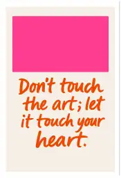 Affiche citation art coeur