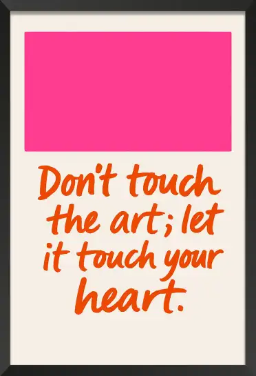 Affiche citation art coeur