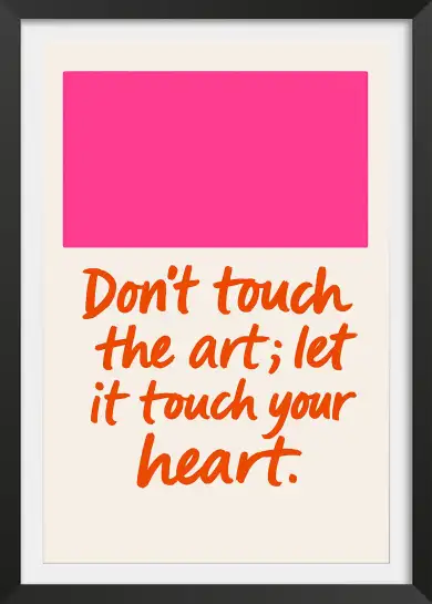 Affiche citation art coeur