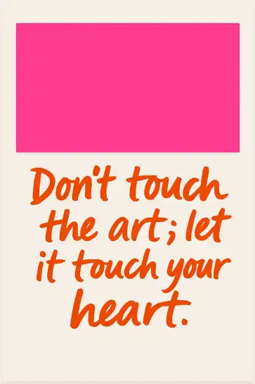 Affiche citation art coeur