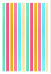 Affiche Rayures pastel et vives
