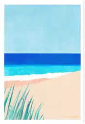 Dunes et herbes folles face à la mer, poésie des paysages côtiers