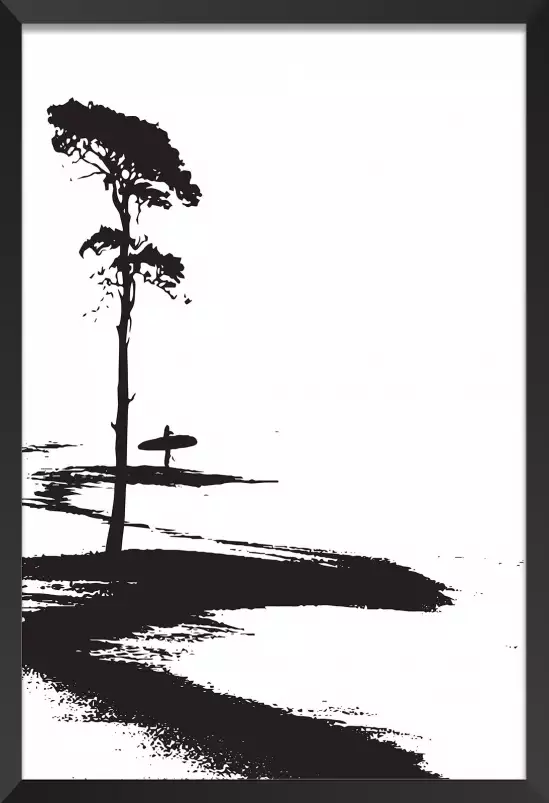 Surfing les landes - illustration sud ouest