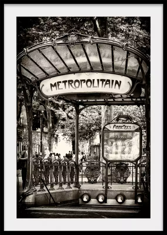 Paris en noir et blanc Poster Grand Format 61 x 91.5 cm : :  Cuisine et Maison