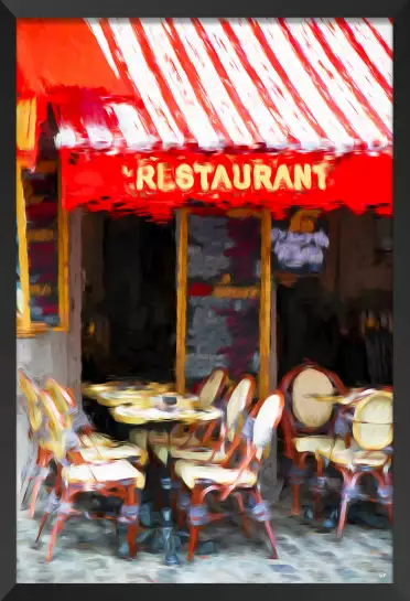 Oil painting restaurant - tableau déco cuisine