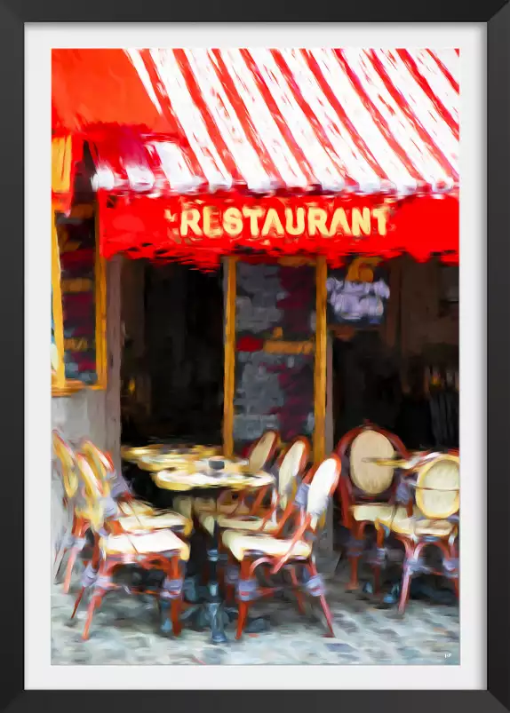 Oil painting restaurant - tableau déco cuisine