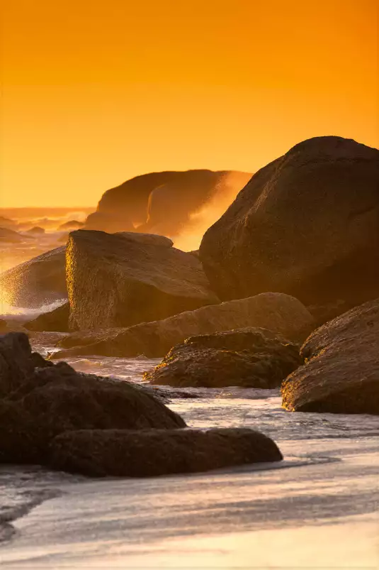 Coucher de soleil au bout du monde - tableau coucher de soleil sur la mer