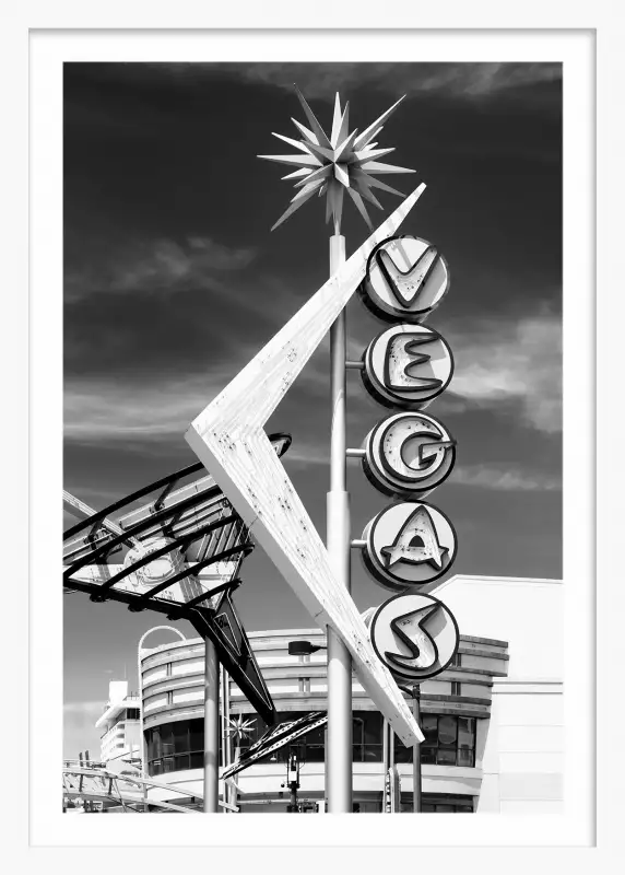 Photo d artiste Vegas vintage Tableau noir et blanc