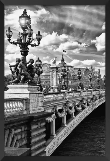 Vue du pont alexandre III - tableau paris