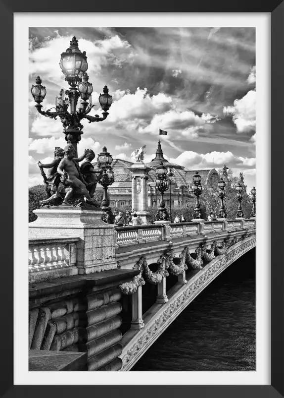 Vue du pont alexandre III - tableau paris