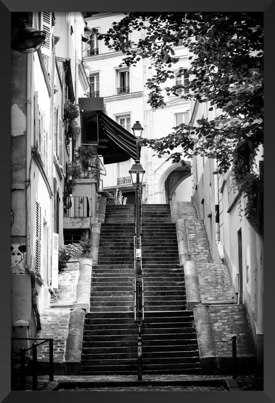 Rue de montmartre - poster paris