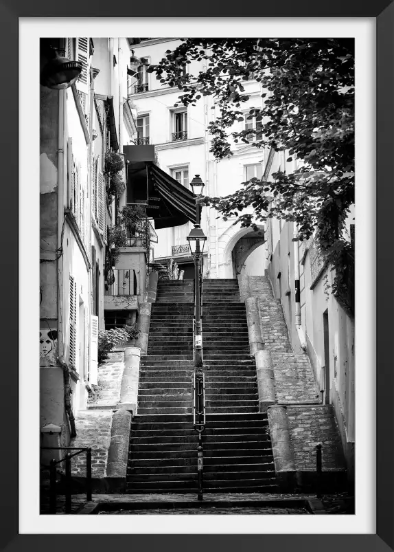 Rue de montmartre - poster paris