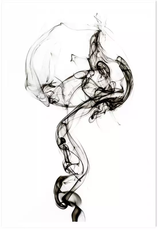 Black smoke medusa - poster design