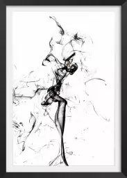 Black smoke tulip dream - poster design