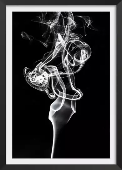 White smoke tulip dream - poster design