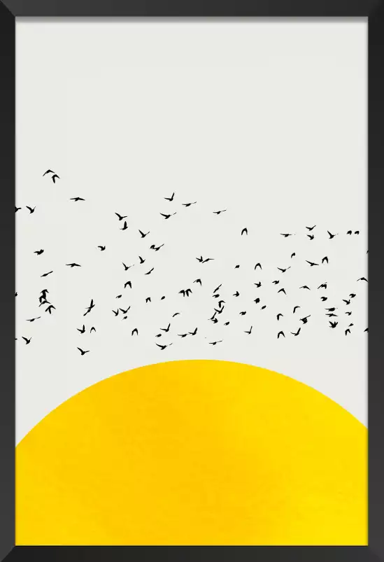 1000 oiseaux - poster minimaliste