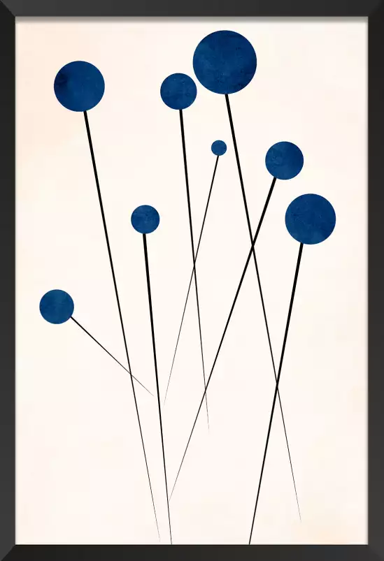 Bleuets - poster minimaliste