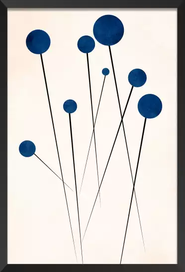 Bleuets - poster minimaliste