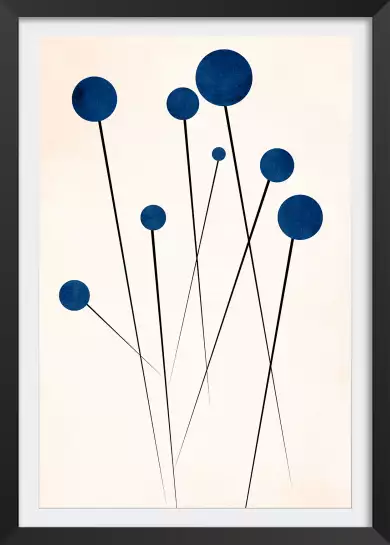 Bleuets - poster minimaliste