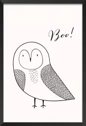 Hibou boo - poster enfant