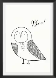 Hibou boo - poster enfant