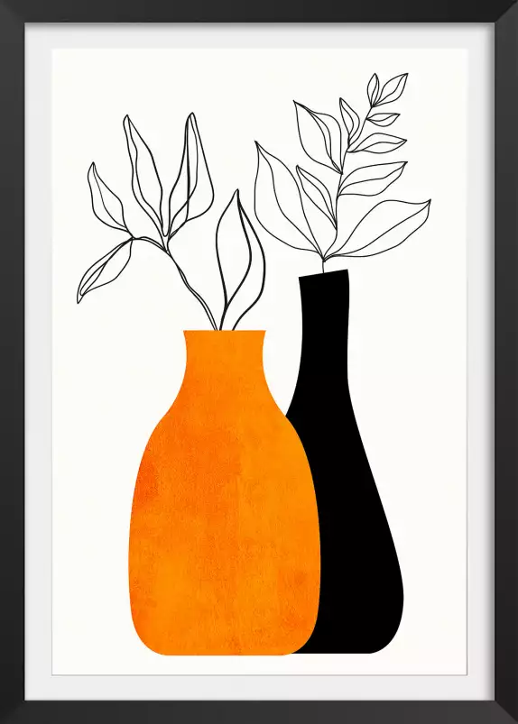 Plante Madame et Monsieur - affiche scandinave