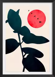 Coucher de lune - poster scandinave