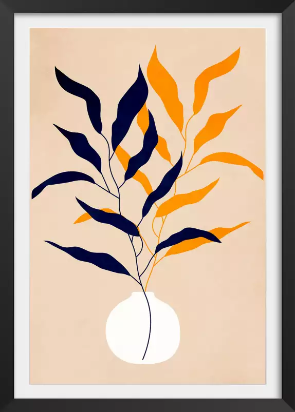 Plante et pureté - affiche scandinave