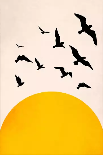 Ailes au soleil - poster minimaliste