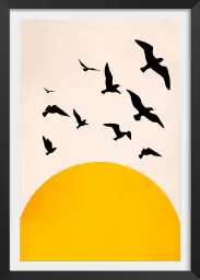 Ailes au soleil - poster minimaliste