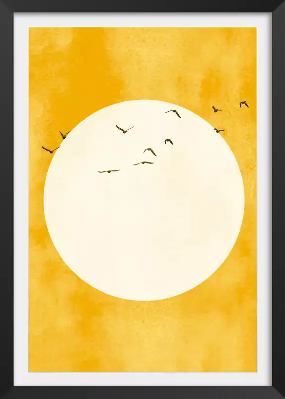 Eternel coucher du soleil - poster minimaliste